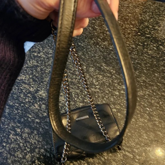 Rebecca Minkoff Black Quilted Leather Crossbody Bag w/ Gunmetal Hardware - Picture 11 of 11